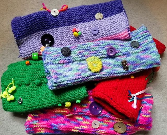Twiddle muffs made by Church of the Resurrection lets get creative