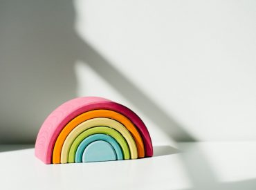 rainbow clay toy