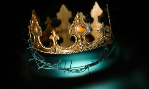 a gold and silver mask